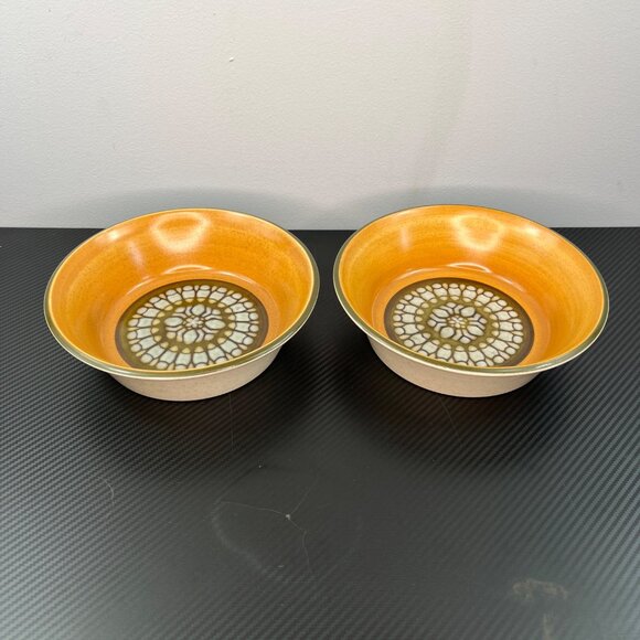 VTG Premiere Gano Dura Stone Cereal Bowls P9201 Japan Stoneware 70’s Set of 2 - Picture 2 of 12